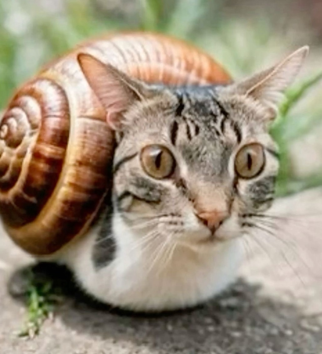 Schnecken Katze